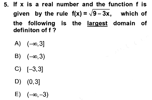 Mathematics 1 2018-2019 Ara Sınav - 5. soru