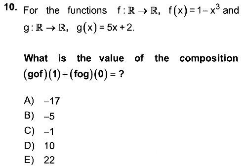 Mathematics 1 2021-2022 Ara Sınav - 10. soru