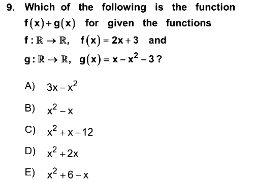 Mathematics 1 2023-2024 Ara Sınav - 9. soru