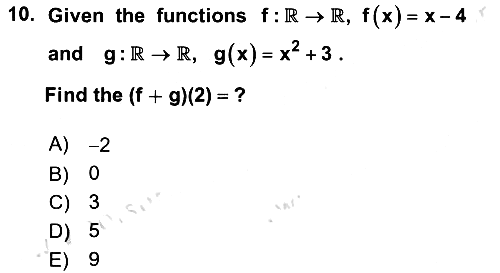 Mathematics 1 2024-2025 Ara Sınav - 10. soru