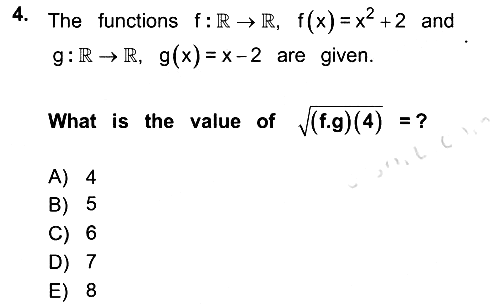 Mathematics 1 2019-2020 Dönem Sonu Sınavı - 4. soru