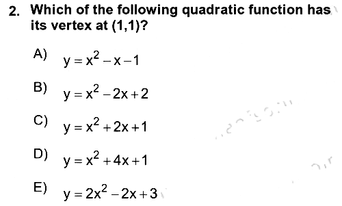Mathematics 1 2021-2022 Dönem Sonu Sınavı - 2. soru