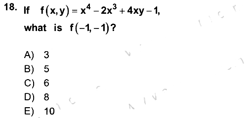 Mathematics 1 2022-2023 Dönem Sonu Sınavı - 18. soru