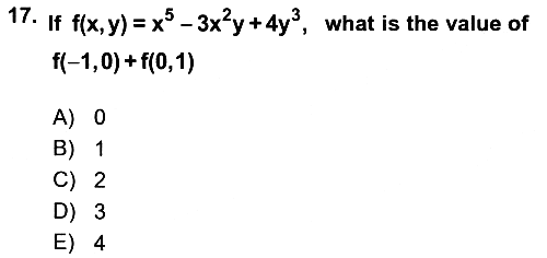 Mathematics 1 2023-2024 Dönem Sonu Sınavı - 17. soru