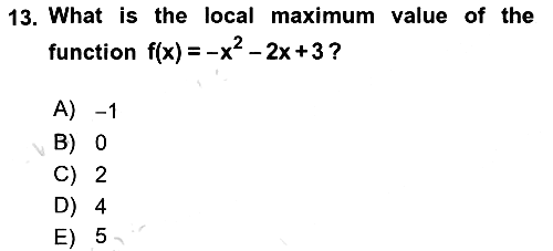 Mathematics 1 2024-2025 Dönem Sonu Sınavı - 13. soru