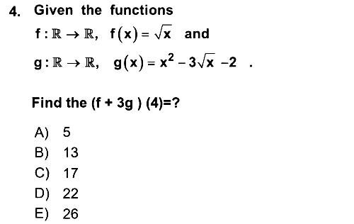 Mathematics 1 2025-2026 Dönem Sonu Sınavı - 4. soru