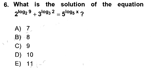 Mathematics 1 2025-2026 Dönem Sonu Sınavı - 6. soru