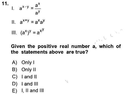 Mathematics 1 2022-2023 Yaz Okulu Sınavı - 11. soru