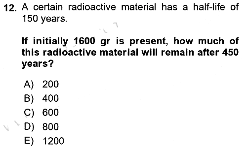 Mathematics 1 2022-2023 Yaz Okulu Sınavı - 12. soru