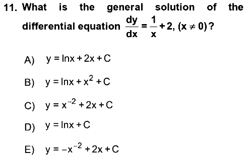 Mathematics 2 2017-2018 Ara Sınav - 11. soru