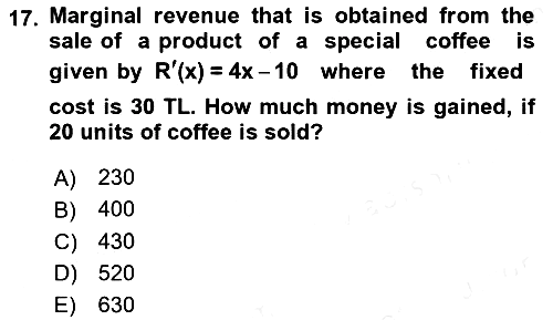 Mathematics 2 2017-2018 Ara Sınav - 17. soru