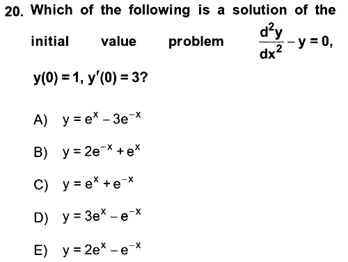 Mathematics 2 2017-2018 Ara Sınav - 20. soru