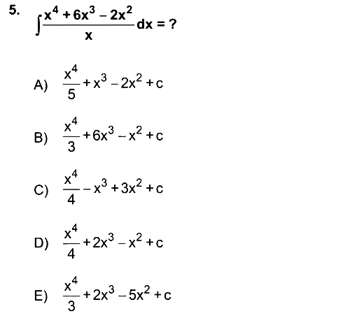 Mathematics 2 2018-2019 Ara Sınav - 5. soru