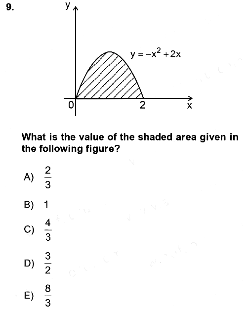 Mathematics 2 2018-2019 Ara Sınav - 9. soru
