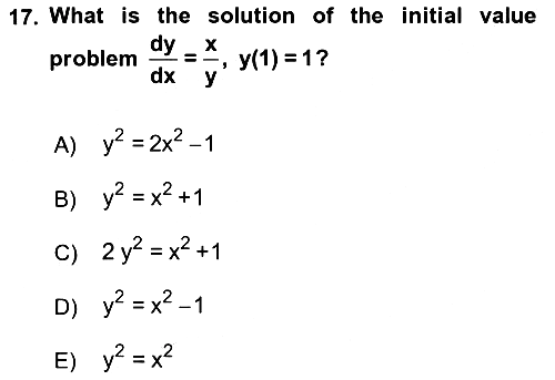 Mathematics 2 2018-2019 Ara Sınav - 17. soru