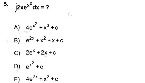 Mathematics 2 2021-2022 Ara Sınav - 5. soru