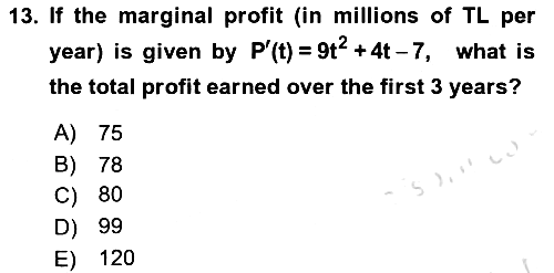 Mathematics 2 2021-2022 Ara Sınav - 13. soru