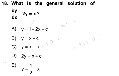 Mathematics 2 2024-2025 Ara Sınav - 18. soru