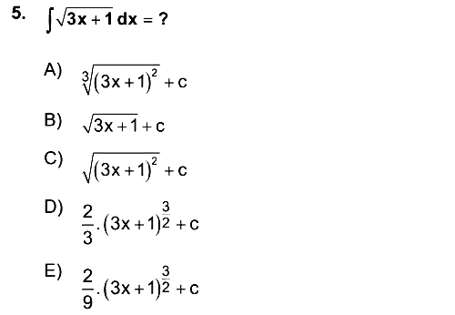 Mathematics 2 2025-2026 Ara Sınav - 5. soru
