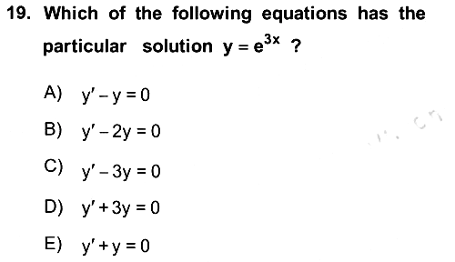 Mathematics 2 2025-2026 Ara Sınav - 19. soru