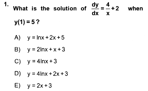 Mathematics 2 2018-2019 Dönem Sonu Sınavı - 1. soru