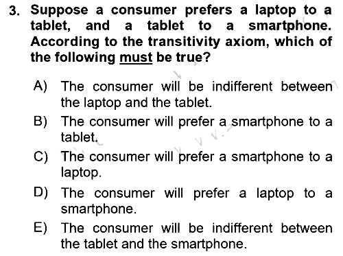 Microeconomic Theory 2024-2025 Ara Sınav - 3. soru