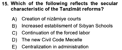 Principles Of Ataturk And The History Of Turkish Revolution 1 2019-2020 Ara Sınav - 15. soru