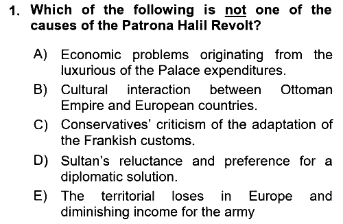 Principles Of Ataturk And The History Of Turkish Revolution 1 2021-2022 Ara Sınav - 1. soru