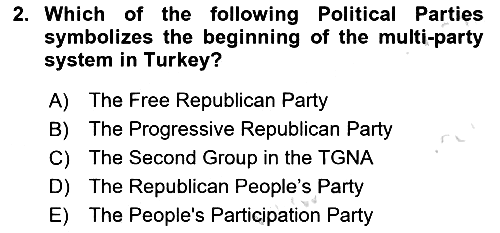 Principles Of Ataturk And The History Of Turkish Revolution 2 2021-2022 Ara Sınav - 2. soru