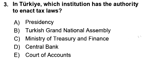 Public Finance 2025-2026 Ara Sınav - 3. soru