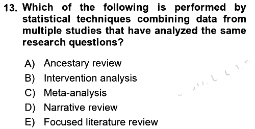 Research Methods 2021-2022 Ara Sınav - 13. soru