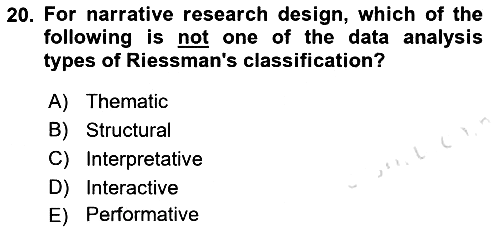 Research Methods 2021-2022 Ara Sınav - 20. soru