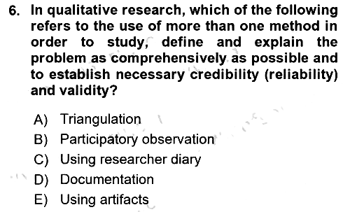 Research Methods 2023-2024 Ara Sınav - 6. soru