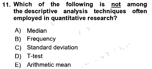 Research Methods 2024-2025 Ara Sınav - 11. soru