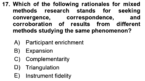 Research Methods 2023-2024 Dönem Sonu Sınavı - 17. soru