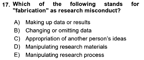 Research Methods 2025-2026 Dönem Sonu Sınavı - 17. soru