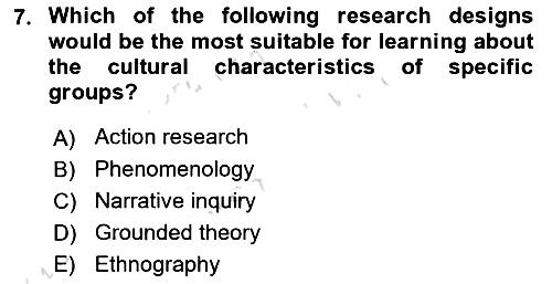 Research Methods 2020-2021 Yaz Okulu Sınavı - 7. soru