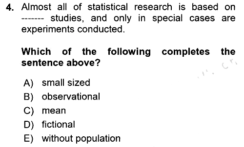 Statistics 1 2025-2026 Ara Sınav - 4. soru