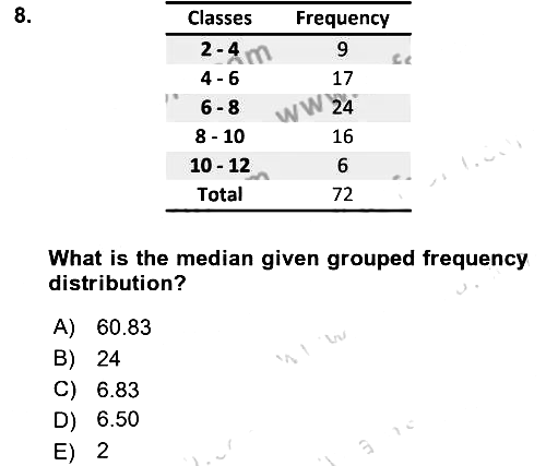 Statistics 1 2019-2020 Dönem Sonu Sınavı - 8. soru