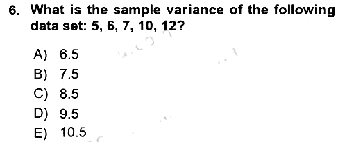 Statistics 1 2023-2024 Dönem Sonu Sınavı - 6. soru