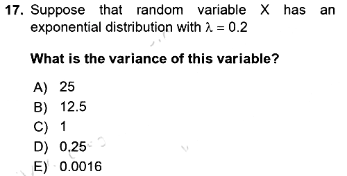 Statistics 1 2023-2024 Dönem Sonu Sınavı - 17. soru