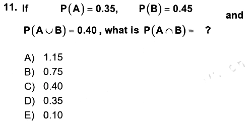 Statistics 1 2024-2025 Dönem Sonu Sınavı - 11. soru