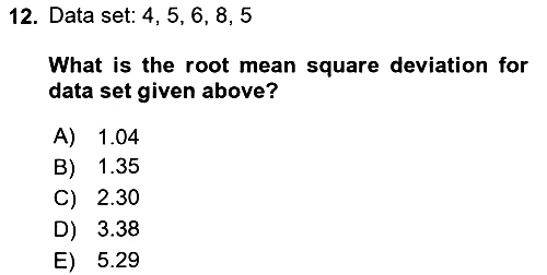Statistics 1 2020-2021 Yaz Okulu Sınavı - 12. soru