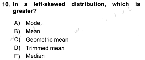 Statistics 1 2021-2022 Yaz Okulu Sınavı - 10. soru