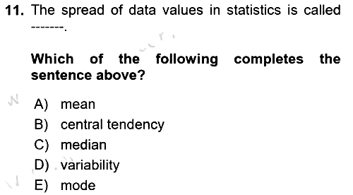 Statistics 1 2023-2024 Yaz Okulu Sınavı - 11. soru