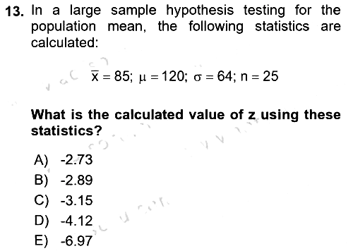 Statistics 2 2021-2022 Ara Sınav - 13. soru