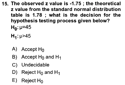 Statistics 2 2024-2025 Ara Sınav - 15. soru