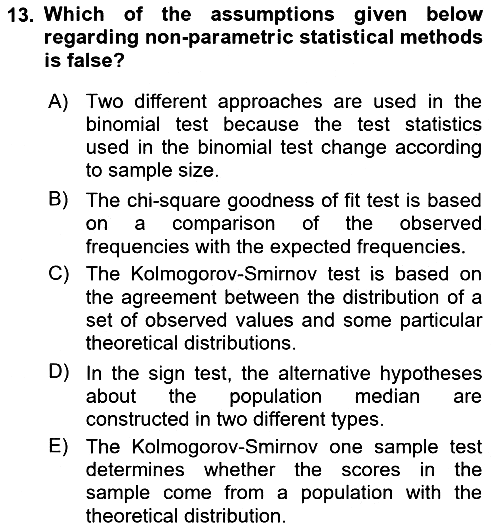 Statistics 2 2025-2026 Dönem Sonu Sınavı - 13. soru