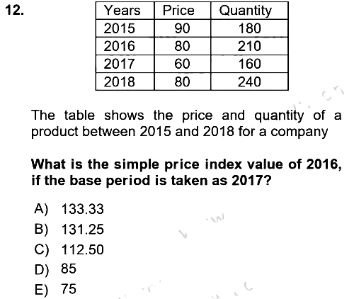 Statistics 2 2020-2021 Yaz Okulu Sınavı - 12. soru