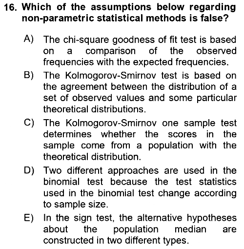 Statistics 2 2020-2021 Yaz Okulu Sınavı - 16. soru
